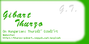 gibart thurzo business card